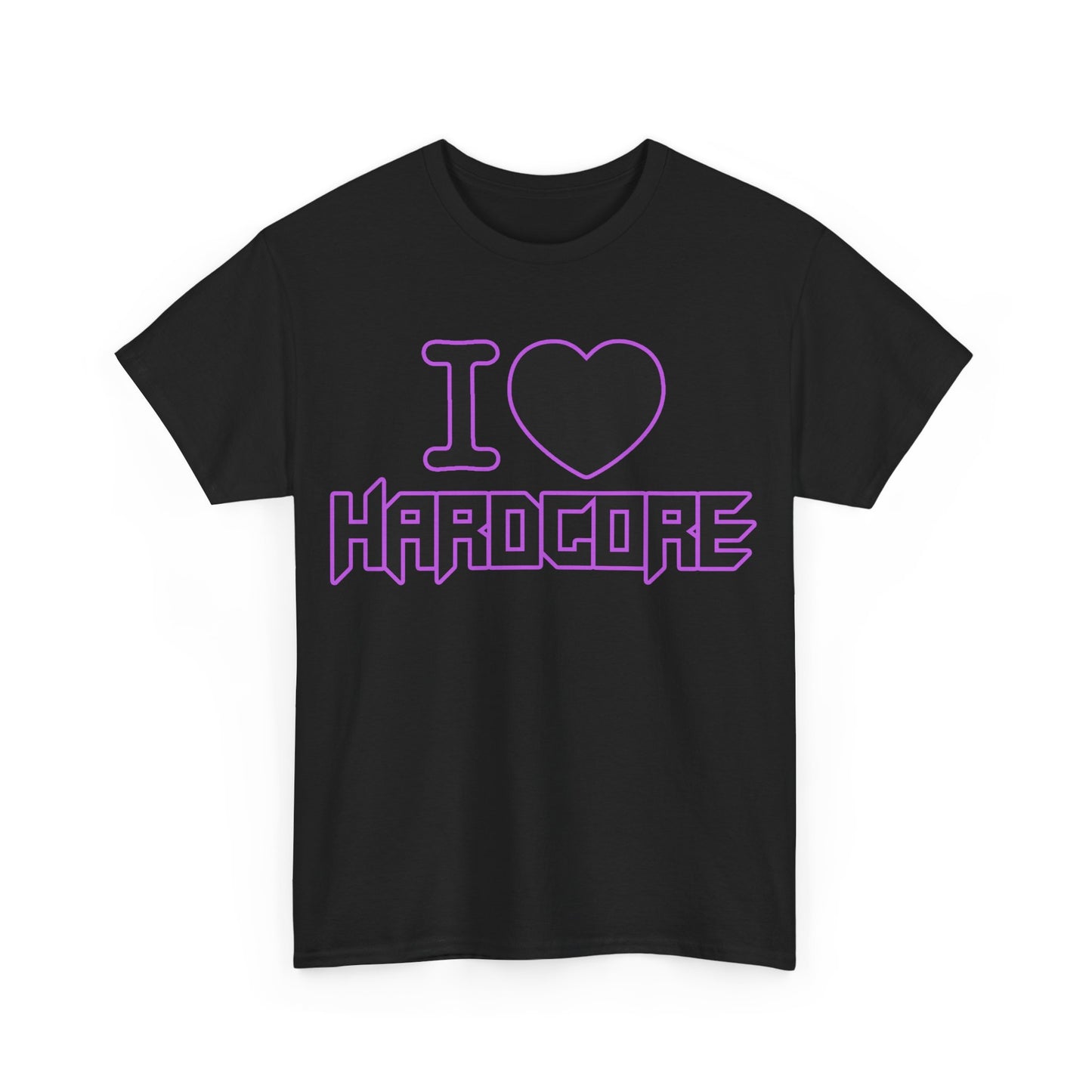 I Love Hardcore Unisex T-Shirt | Edgy Graphic Tee, Music Lover Shirt, Festival Wear, Gothic Casual, Streetwear